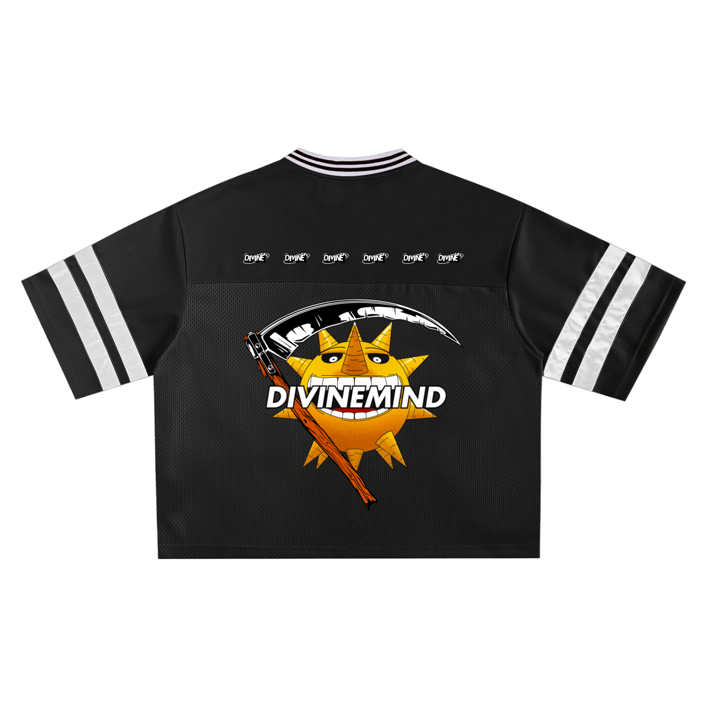 Scatter Graphic Mesh Boxy T-shirt
