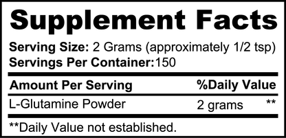 L-Glutamine Powder – 5000mg per Serving | Recovery & Muscle Support