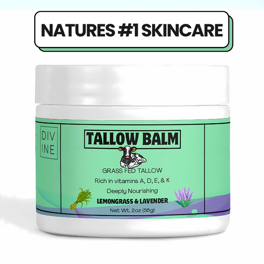 Grass-Fed Tallow Balm – Nourishing Skin Moisturizer | Divine Mind
