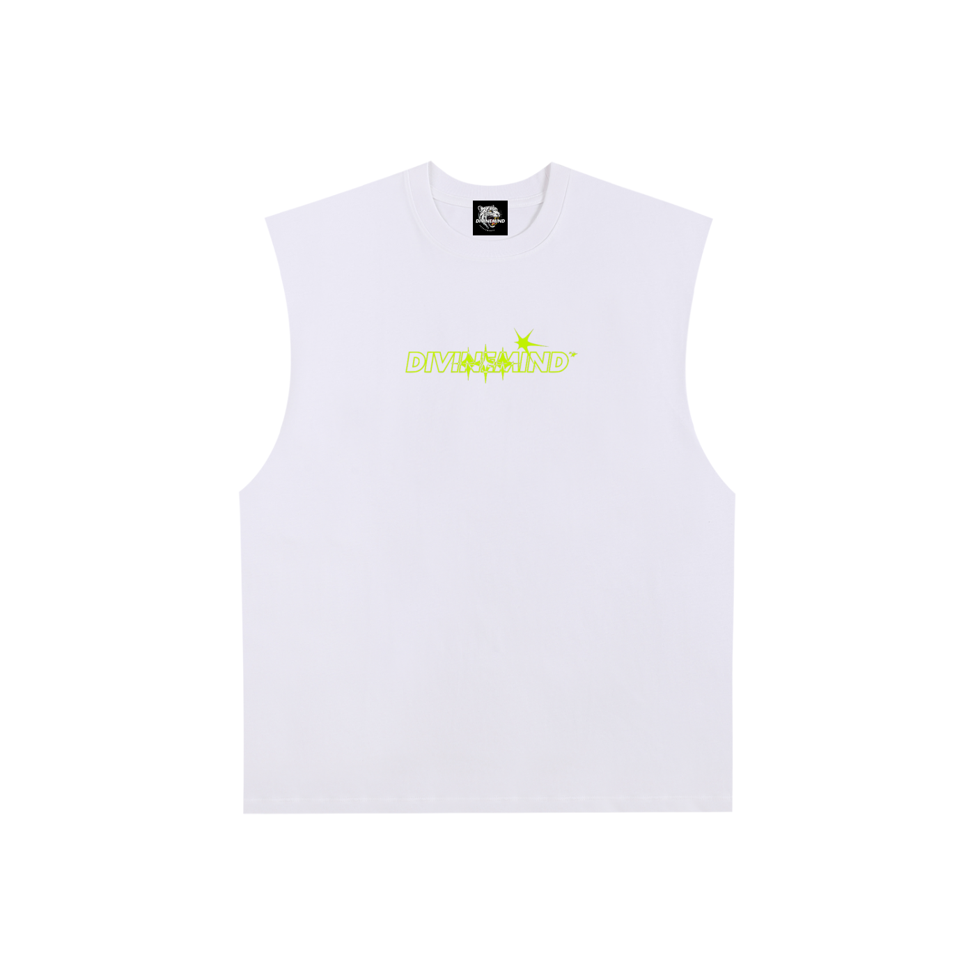 Raw Edge Cotton Tank Top
